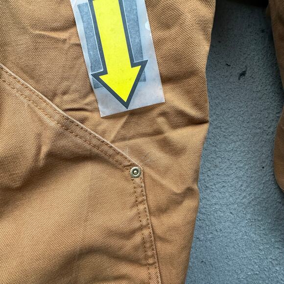 Big Smith H35100GBW Workwear Duck Canvas Lined Jacket Mens XL Hooded Zip Brown - Picture 9 of 11